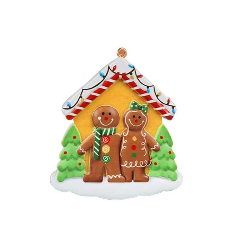 

Christmas Decorations Gingerbread Man Ornaments Tree Decoration Resin Pendant Personalized Famil