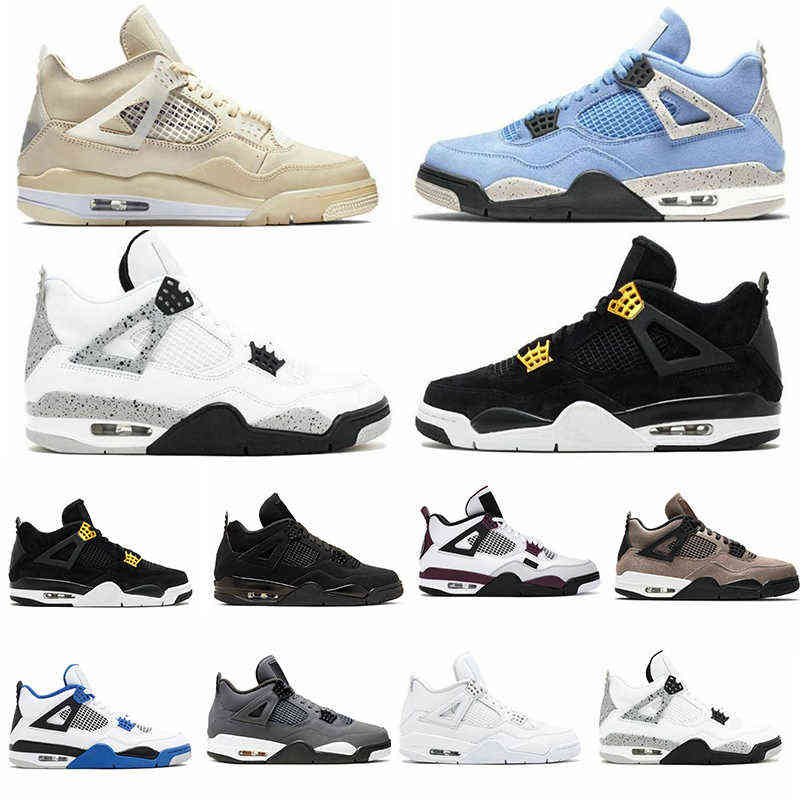 

2021 With Box Taupe Haze Travis Women Mens Jumpman 4 Basketball Shoes 4s University Blue Sail Fire Red White Oreo Thunder Trainers Sneakers, Shipping