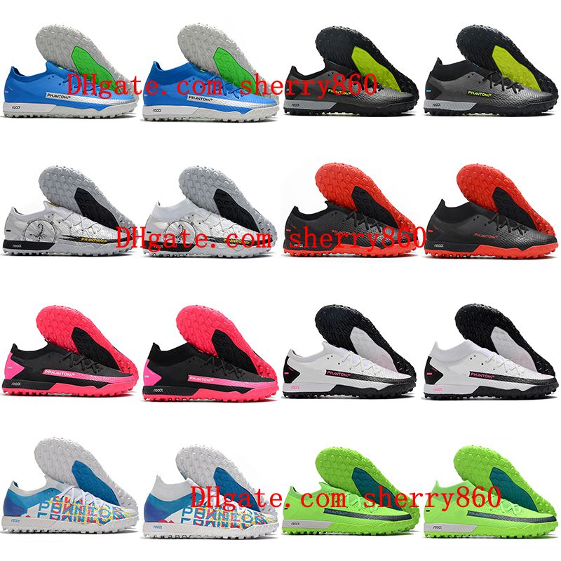 

2021 soccer shoes arrival Mens Phantom GT Pro TF Turf cleats football boots MD Trainers Firm Ground, As picture 15
