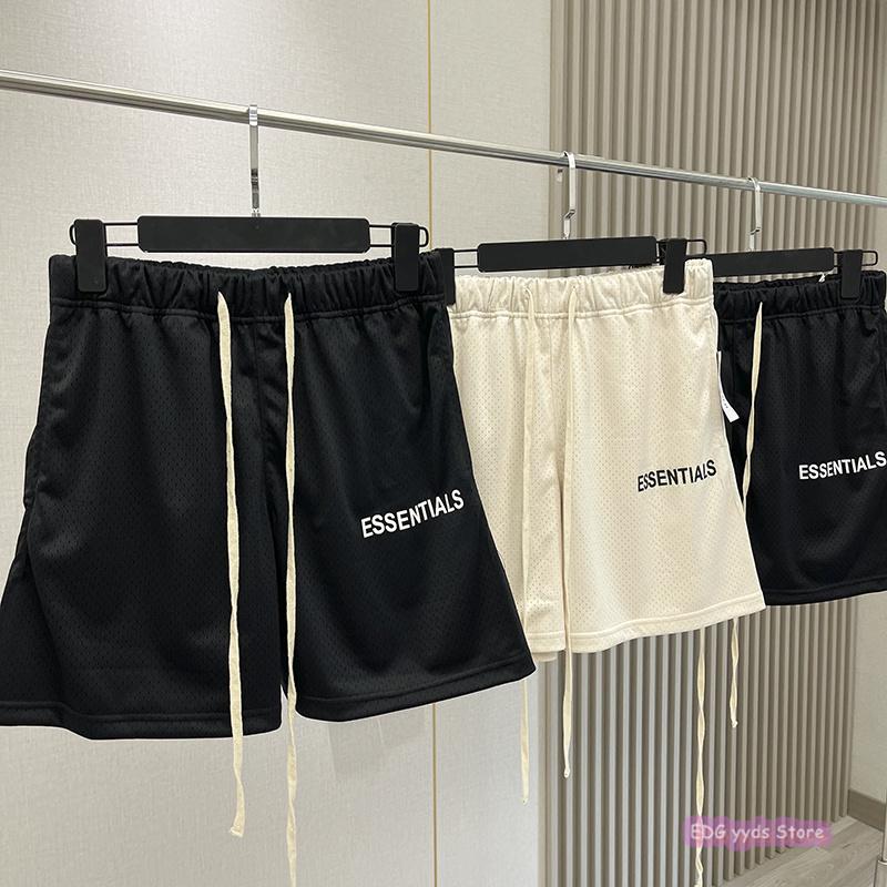 

Men' Shorts 2021 Brand Fashion Essential Mesh Compression Streetwear Hip Hop Basketball Male Sports Fitness, Beige