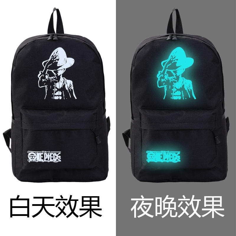 

New Korean luminous men's and women's backpack schoolbag middle school students' street fashion Backpack, Figure 1