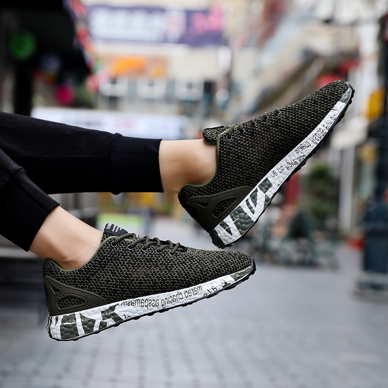 

Fashion Womens Mens Athletic Shoes Top Quality Student Outdoor Sports Sneakers Black Green Grey Size Eur 39-44 Code 58-0805