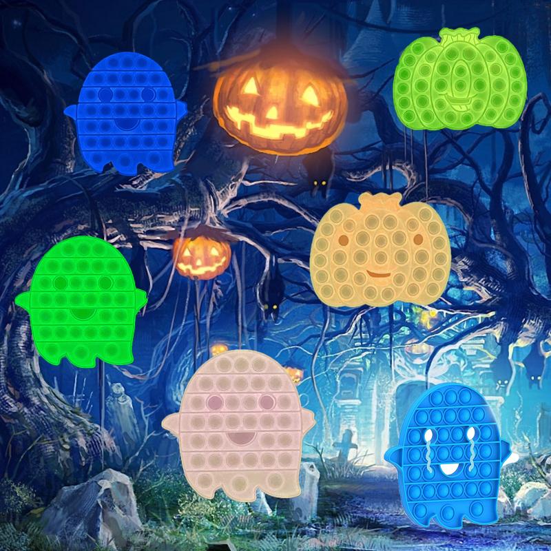 

Decompression Fidget Toys Rainbow Halloween Christmas Finger Bubble Educational Toy Sensory Anxiety Stress Reliever Kids Adult for Children Family Birthday Gift