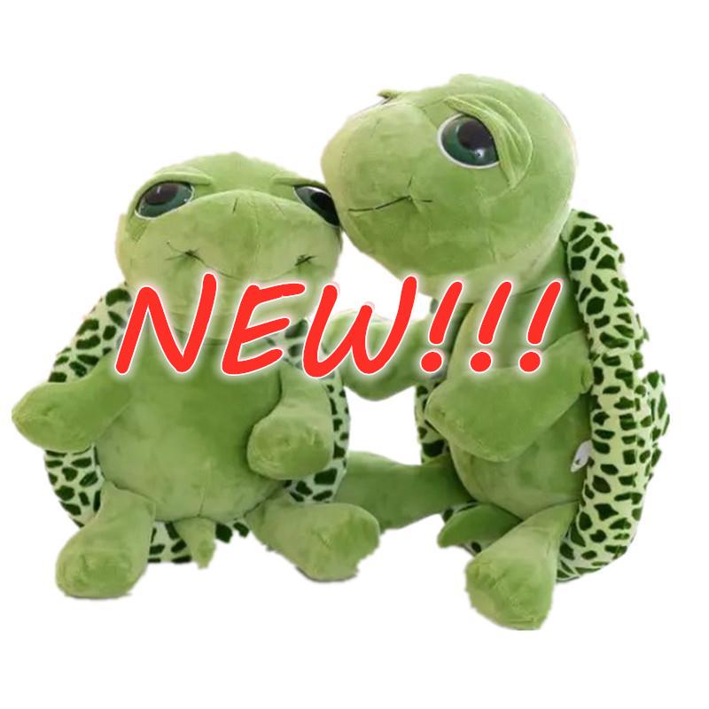 

18CM gift Big Eyes Turtle Plush Toys Army Green Tortoise Animals Dolls Stuffed Baby Kids Birthday Christmas Gifts CT17