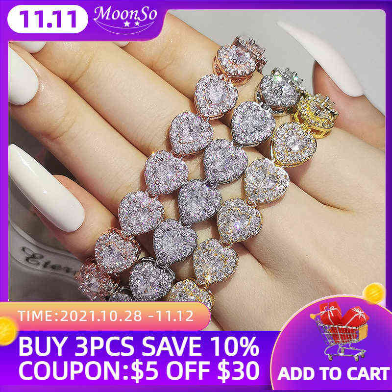 

2021 New Luxury 18cm Heart 925 Sterling Silver Bracelet Bangle for Women Anniversary Gift Jewelry Bulk Sell Christmas S5777