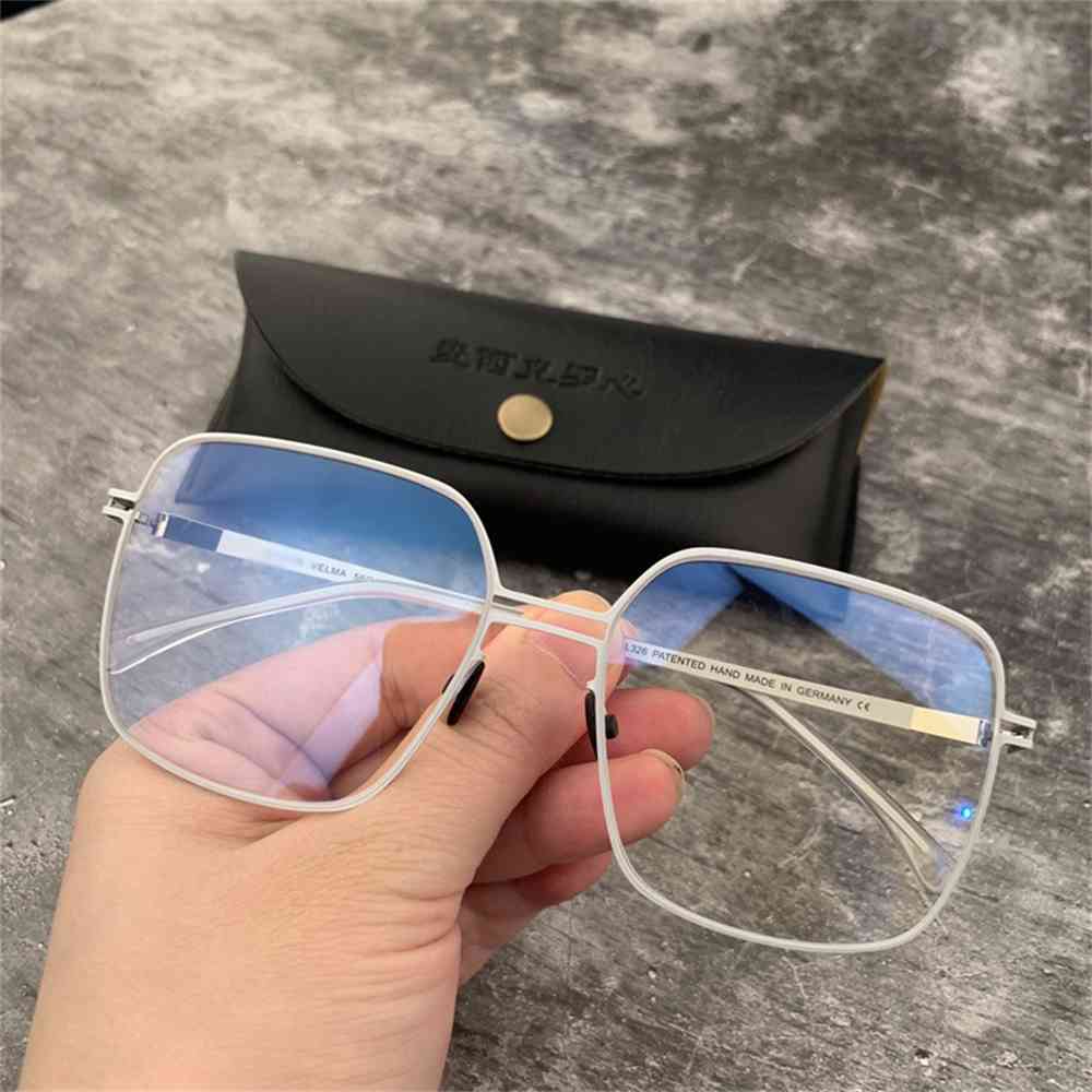 

80% Off Store Online New generous frame pure titanium personality myopia glasses super light elastic men's and women's thin steel fashion