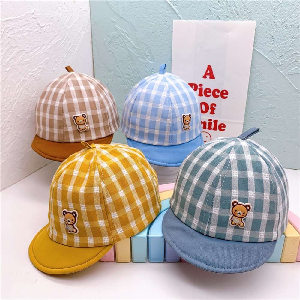 

Spring simple Korean baby sun hat Cute Baby Hat spring and autumn children, Yellow