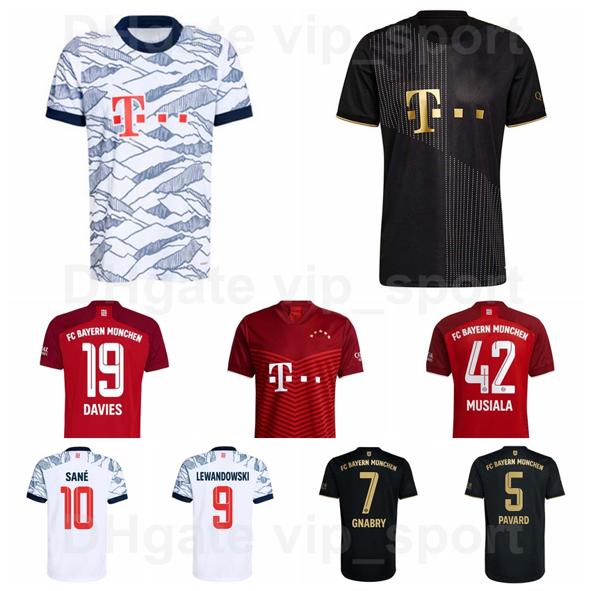 

2021 22 Bayern Munich 19 DAVIES Soccer Jersey 5 PAVARD 42 MUSIALA 21 HERNANDEZ 1 NEUER 24 TOLISSO 17 BOATENG 9 LEWANDOWSKI Football Shirt Kits Custom Name Number, Red