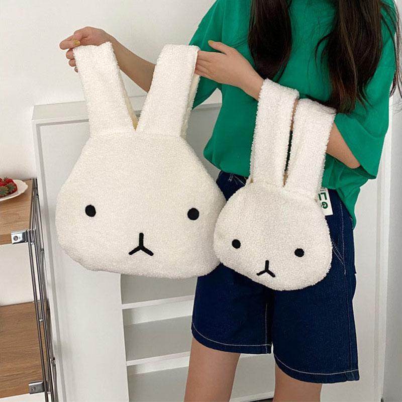 

Evening Bags Hylhexyr Fashion Plush Tote Bag Cute D Shoulder Ladies Handbag Wool Fake Fur Purse For Women