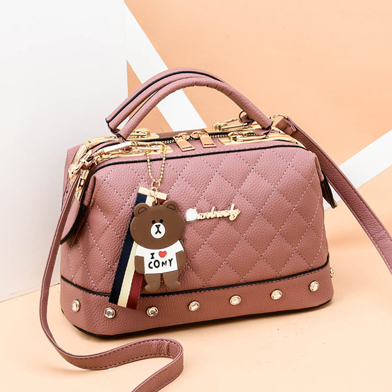 

women's fashion small square bag mini tote leather handbag crossbody bags, Rosa