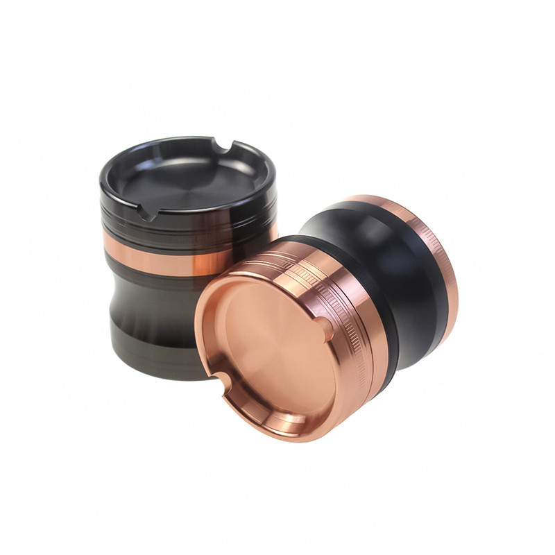 

63mm Dia. Herb Grinder 4 parts 5 color Aluminium Alloy Metal Smoking Grinders Colorful Tobacco Crusher