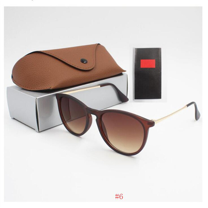 

1pcs Fashion Sunglasses Eyewear Sun Glasses Designer Mens Womens Brown Cases Black Metal Frame Dark 50mm Lenses For