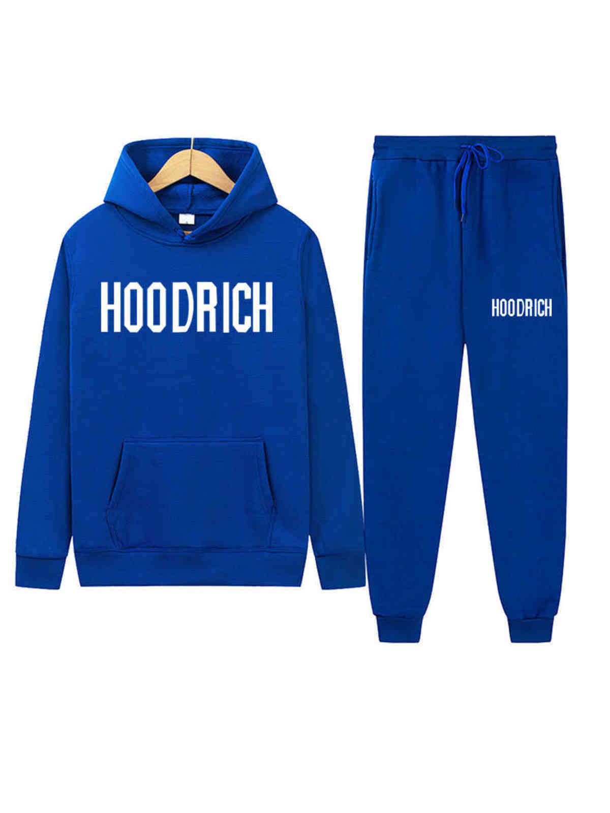 

Hooded sweater suit HOODRICH letter printing suit casual sports suit Y1108, Black
