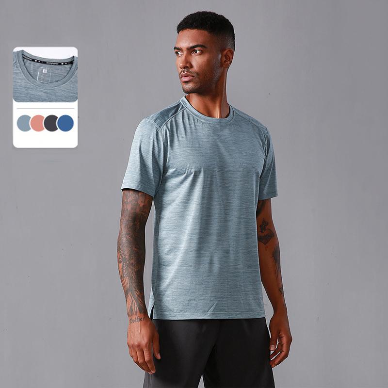 

Running Jerseys 2021 T Shirt For Men Fitness Workout Gym Clothing Sporting Tshirt Summer Basketball 4 Colors Mens T-shirts Quick Dry, Dark grey