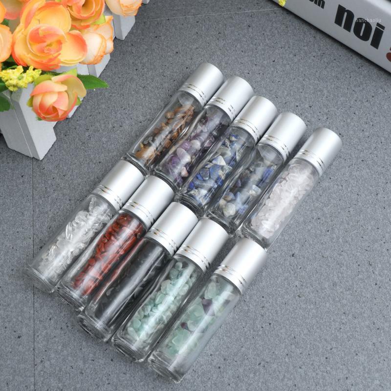 

10pcs Creative Roll-On Bottles Essential Oil Containers Cosmetic Tubes For Girls Students 10ml Storage & Jars