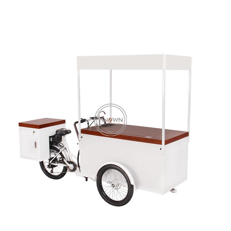 

Ice Cream Making Machine Mobile Electric Tricycle Cargo Bike With Solar Panel Adult Cold Drink Retail Cart