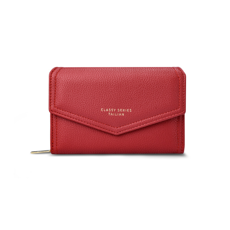 

Women Designers Bags 2021 Selling Korean Multifunction Short Wallets Multi-Card Pockets Fashion Brand Handbag Purses Designer Handbags Bag(7 Colour), Black
