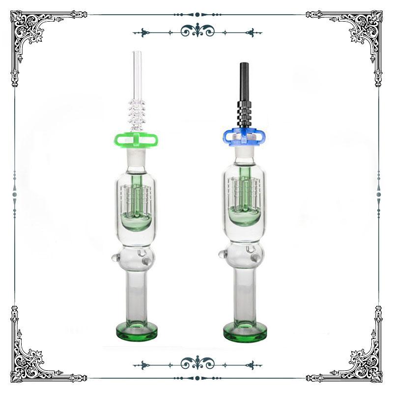 new design smoking water pipe thick colorful glass filter tips mini pyrex oil burner pipe tobacco hand pipes with quartz banger and Titanium-image-742280408