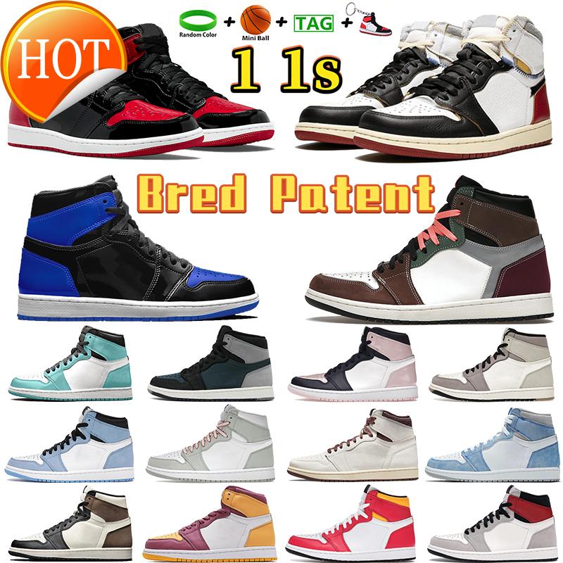 

2022 Bred Royal Patent Aurora Men 1 1s Basketball Shoes Hand Crafted Atmosphere Fusion Red Light Smoke Grey Seafoam A Ma Maniere Mens Sneakers Y, Customize