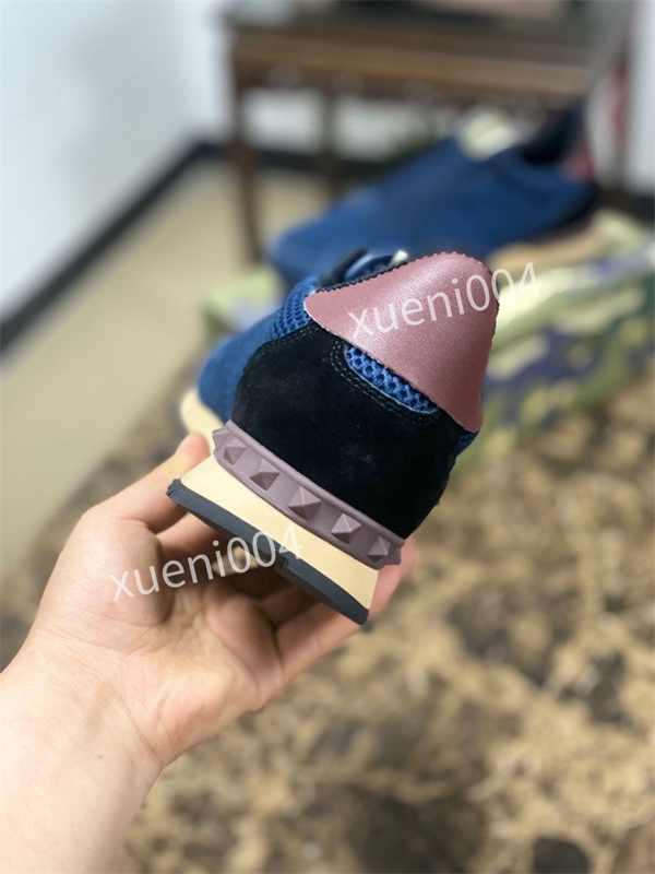 

2021 Designer boots B22 Casual Shoes Sneakers Leather Calfskin Top Technical Valentinoes Knit Men Women Platform Multicolor Trainers Size 39-46, 04