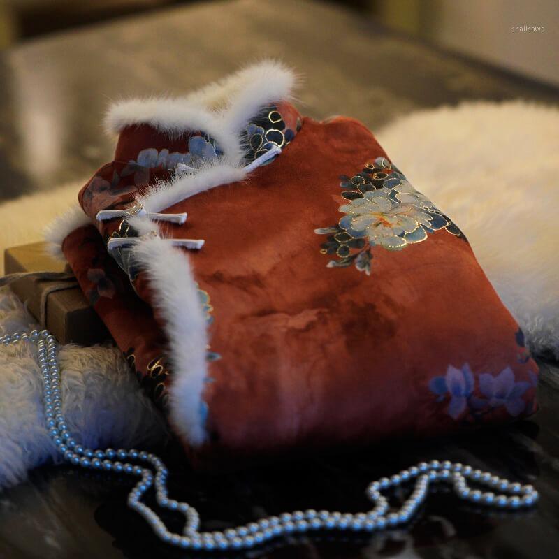 

Women Retro Chinese Style Cheongsam Coats Lady Elegant Print Qipao Tops Fashion Traditional Oriental Clothing Vintage Jackets Ethnic