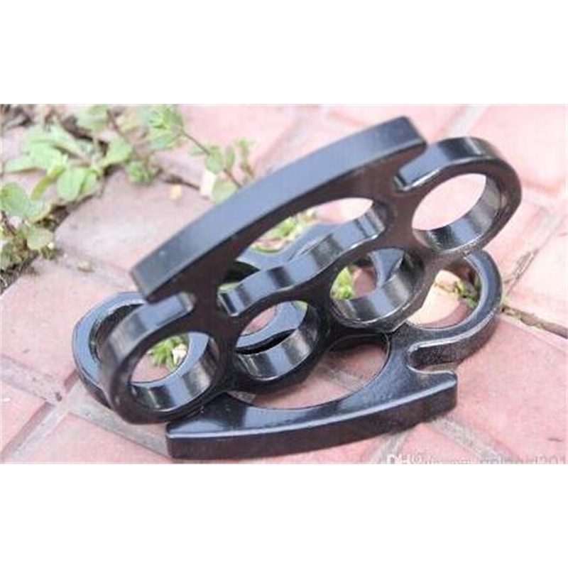 

Black Arival New Thick Steel Brass Knuckles Duster Buckle Free Drop