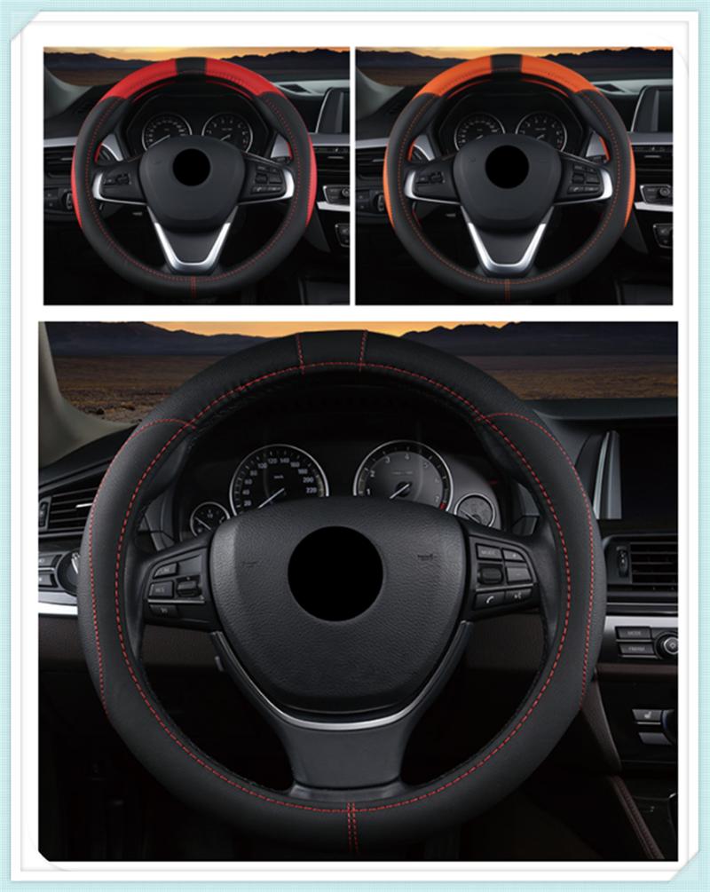 

Steering Wheel Covers 2022 Auto Cover 38CM Car Interior Accessories For Altima 370Z Xmotion X-Trail Qashqai