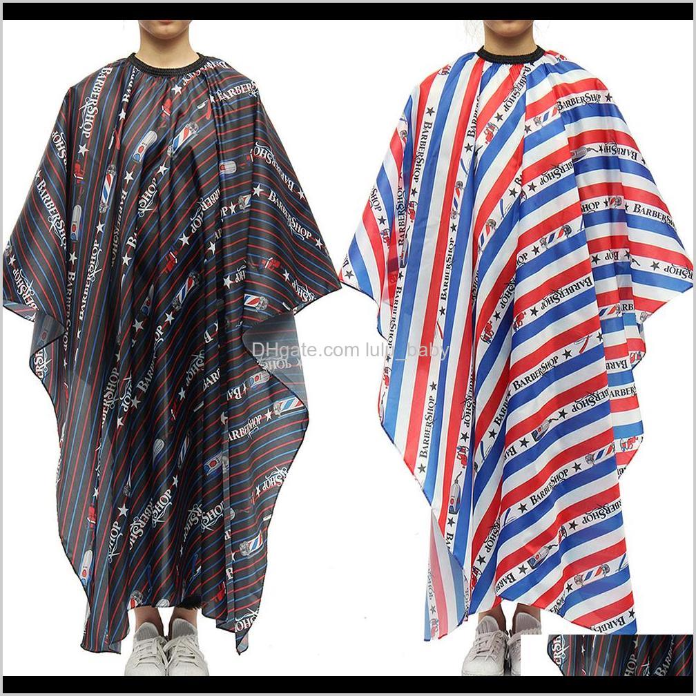 

1Pc Haircut Hairdressing Chambray Apron Polyester Material 2 Color Hair Styling Design Supplies Salon Barber 156140Cm Wrap Gown Vvrt5 Pvx5U