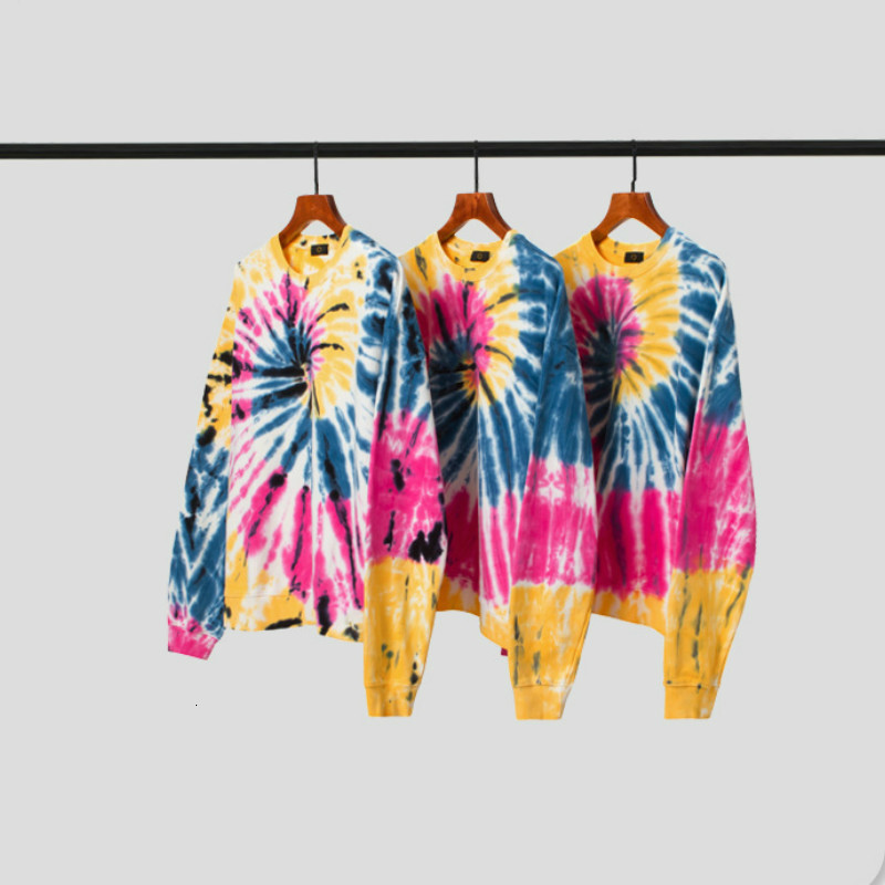 

Women's Hoodies & Sweatshirts Ebaihui Cotton Women Oversized Clothes Paisley Tie Dye Printed Long Sleeve Hooded Tops Korean Loose, Yellow