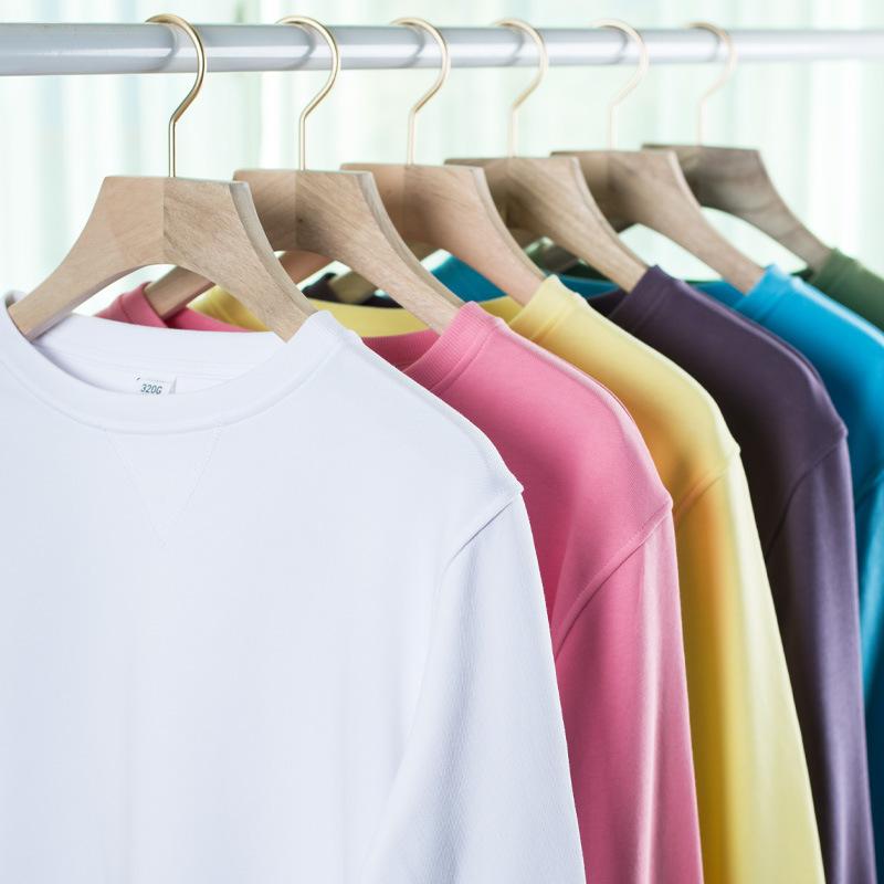 

Women' Hoodies & Sweatshirts 2021 Spring O-Neck Loose Sweatshirt 12-Color Korean Style Cotton Pullover Hoody, Black