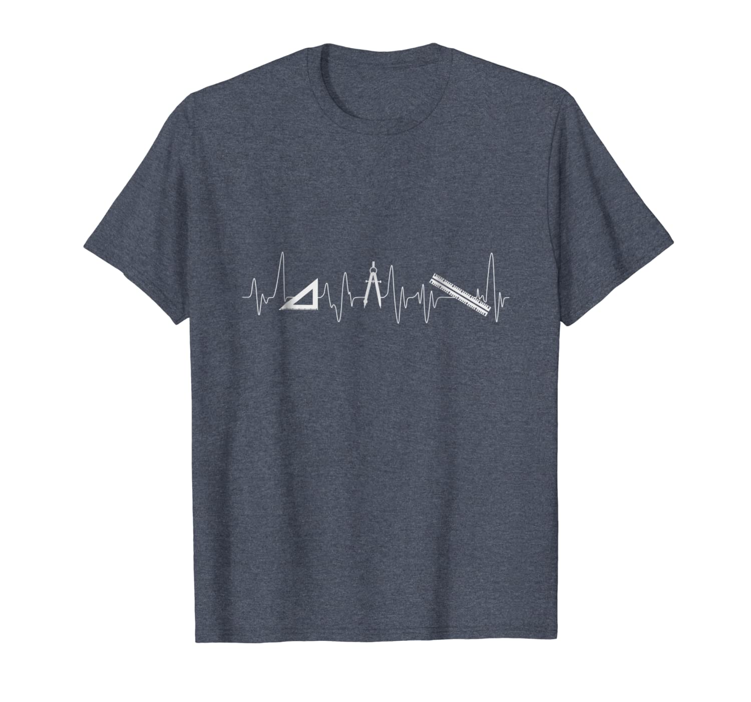 

architect t shirt architecture tool heartbeat pulse, White;black
