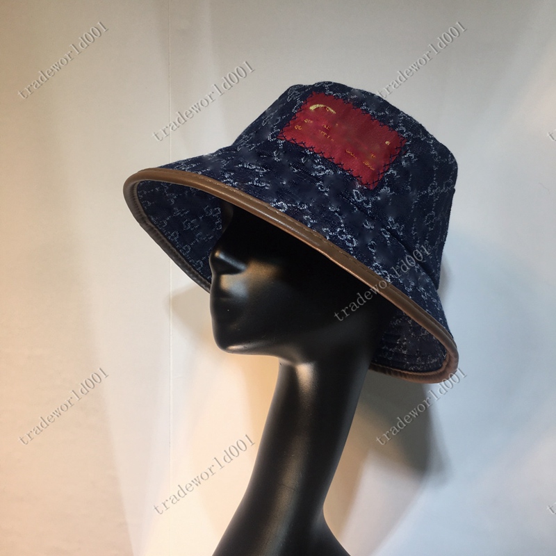 

2021 sunblock,sunblocks Fashion Designer Letter Bucket Hat For Mens Womens Foldable Caps dark blue Fisherman Sun Visor stingy brim hats Fold