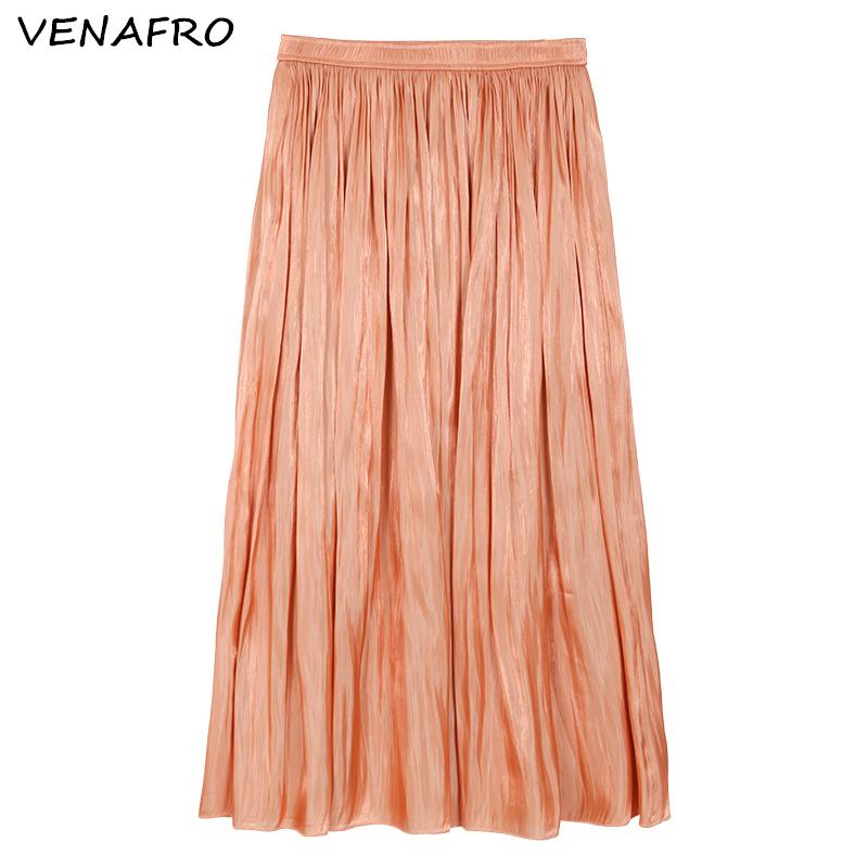 

Skirts Summer Skirt Women's Casual Pleated Solid Sweet Korean Style 2021, Green