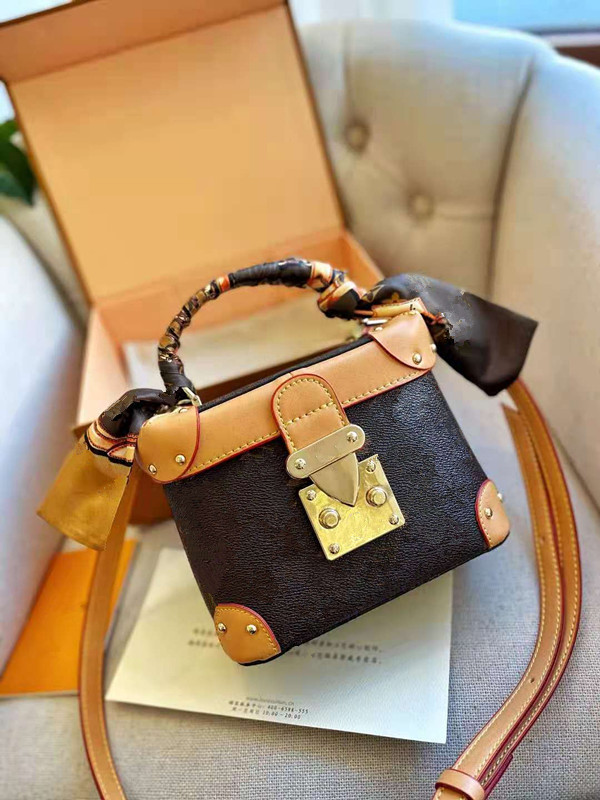 

Women Luxury Shoulder Bag Beauty Designer Messneger Bags Lady Fashion Handbag Box Shape Purse Canvas Female Outdoor Shopping Packs, C1