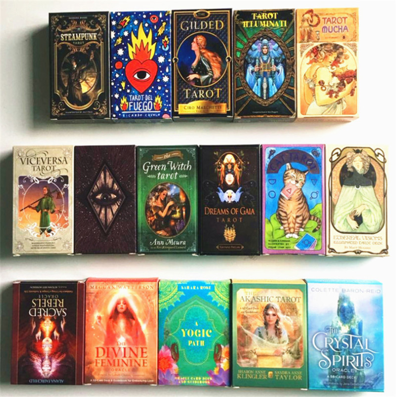 

2021 TOYS 22 Styles Tarots Witch Rider Smith Waite Shadowscapes Wild Tarot Deck Board Game Cards with Colorful Box English Version