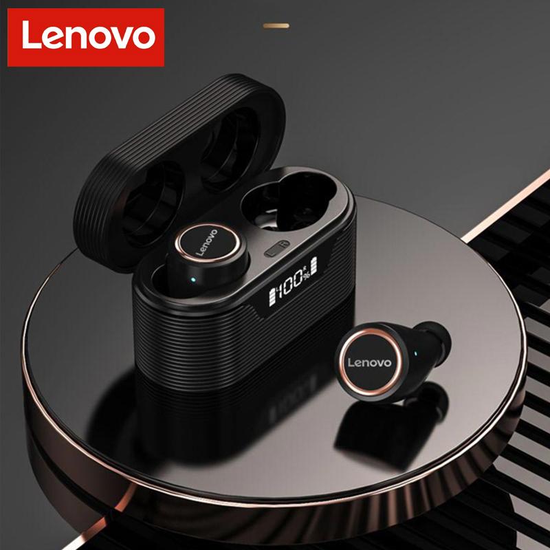 

cell phone earphones lenovo lp12 wireless earphone ipx4 waterproof earbuds sport music headset tws fone 5.0 digital display mic he
