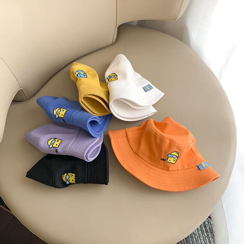 

Fruit flat eaves fisherman's net hat summer baby's sun protection candy 2-6 years old children, Yellow