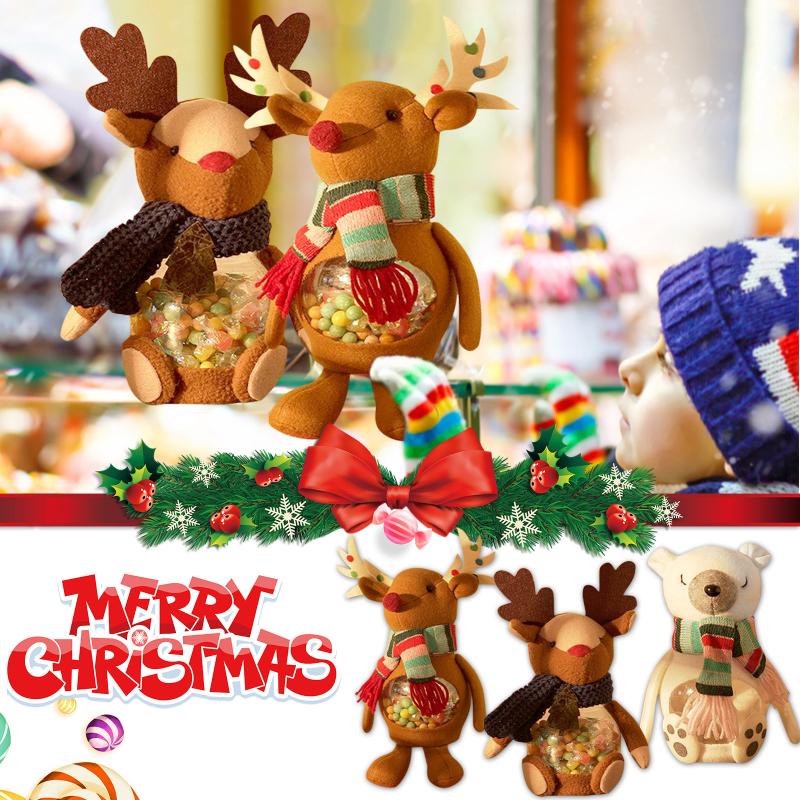 

Christmas Decorations Merry Santa Claus Snowman Doll Decoration Creative Hanging Hand Candy Jar Child Gift Box Storage Navidad 2021 Xmas