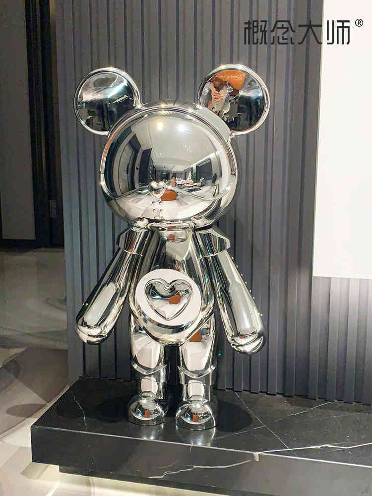 

Star bear doll decoration kaws cartoon coffee net red shop violence bear living room tabletop decoration light luxury