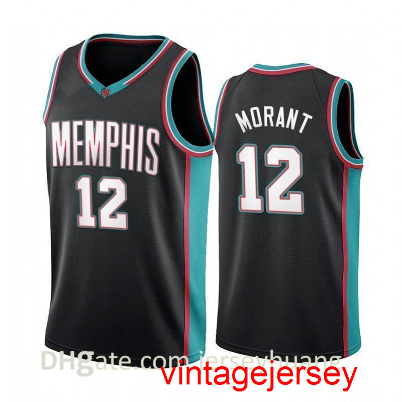 

12 Ja Morant Basketball Jerseys City Jayson Kemba Tatum Walker Anthony Men Edwards Size -XXL, Color17