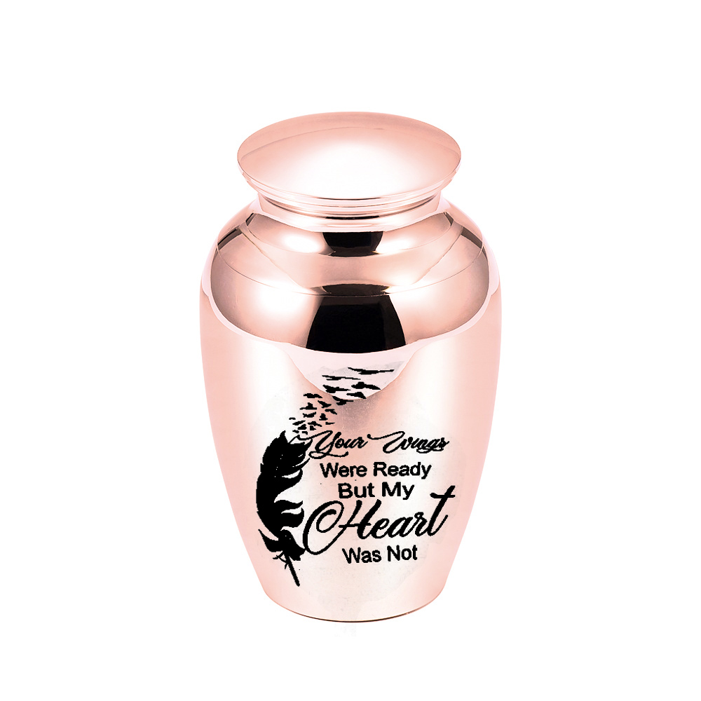 

Ashes Funeral Small Cremation Urn Pendant Casket Container Mini No Deformation Memorials Urns For Aluminum Alloy Commemorate the departe