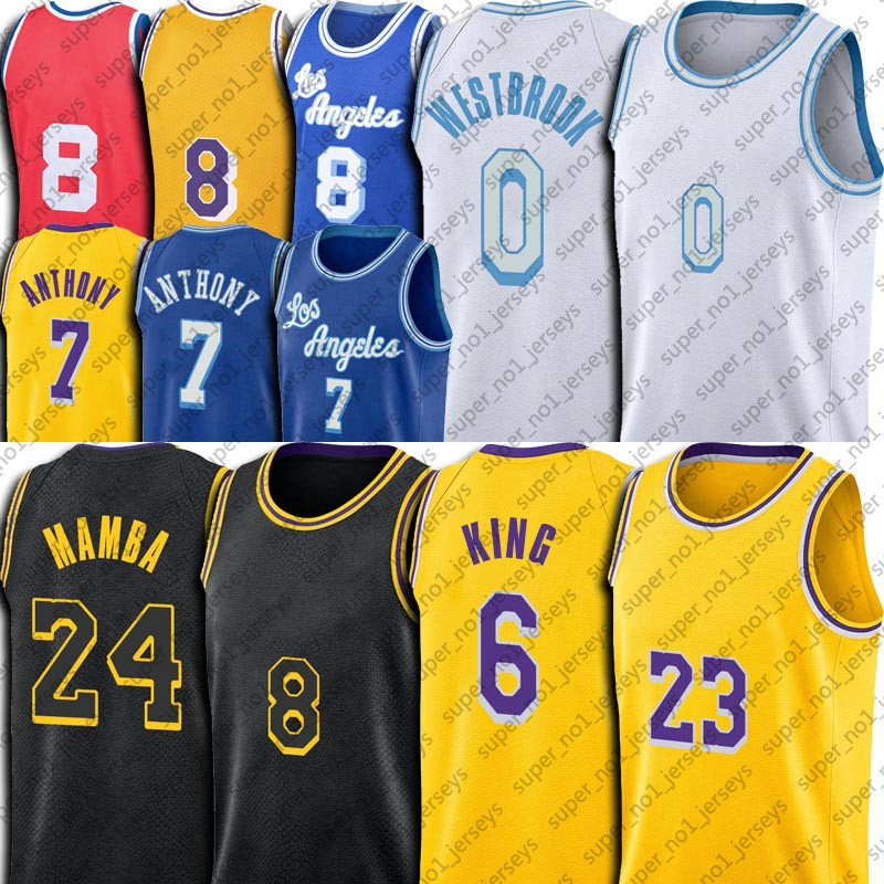 

Los Angeles 8 24 Bryant Basketball Jersey 23 James Russell 0 Westbrook Carmelo 7 Anthony 3 Davis Jerseys Black Mamba 34 Shaq 32 Magician uniform, Signature jersey