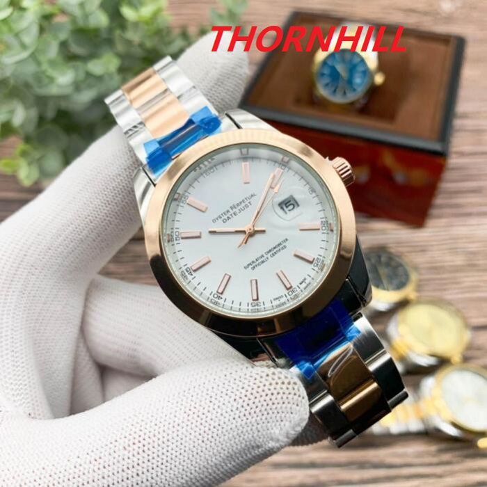 

montre de luxe Men Automatic Three Pins Movement Watch 40MM Stainless Steel Super Wristwatches mens simple designer watches, As pic