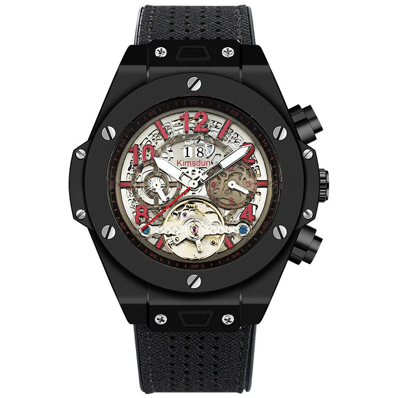 

Wristwatches 2021 Business Automatic Mechanical Watches For Men Luminous Living Waterproof Wristwatch Gold Steel Belt Top Brand, White white black