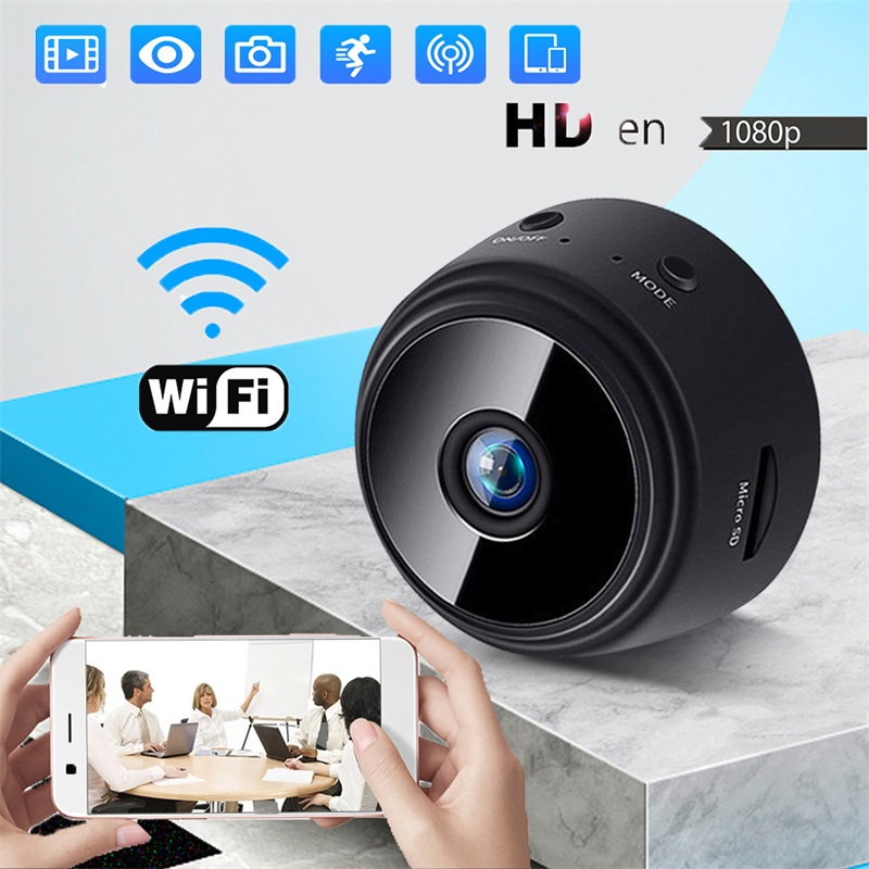

A9 Security Camera Full HD 1080P 2MP WiFi IP KCamera Night Vision Wireless Mini Home Safety Surveillance Micro Small Cam Remote Monitor Phone OS Android App