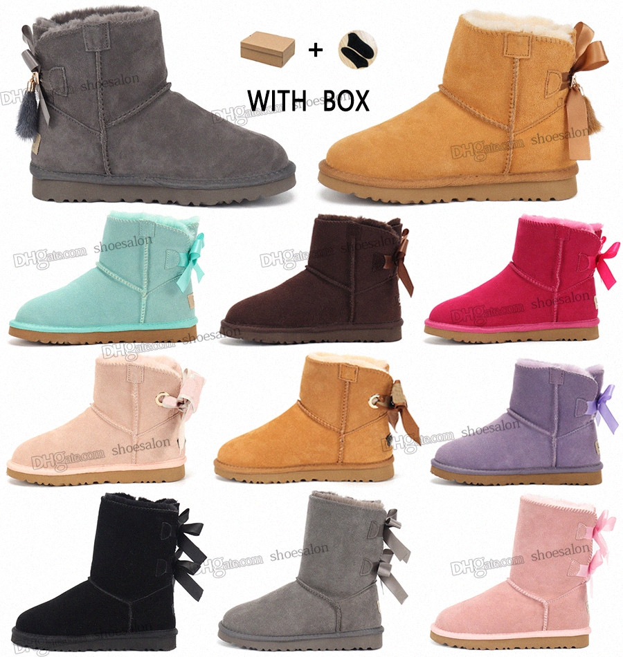 

2022 Classic australian women Warm USA GS 585401 womens men boot Ankle boots bailey inter Satin Full fur Fluffy furry dune buckle snow uggs Half Knee slippers, Shoesalon