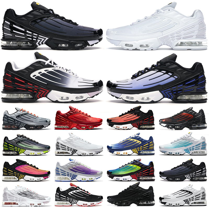 

tn 3 mens running shoes Triple White Black Red Cool Grey Crater Crimson Ghost Green Hyper Blue Michigan Obsidian men trainers outdoor sneakers Hiking, 18