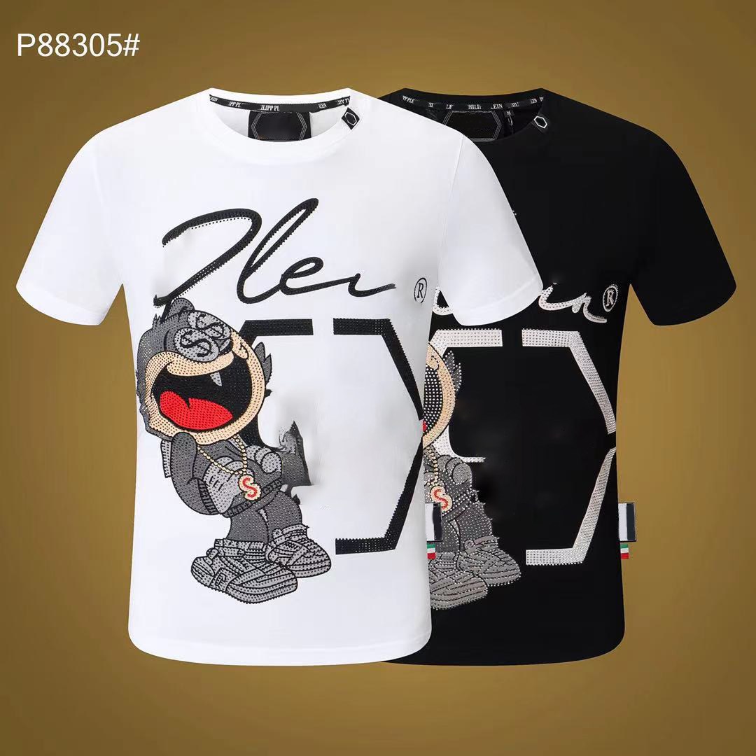 

luxury Rhinestone Men t shirts Mens Tees & Polos High elasticity plus size M-3XL designerT-Shirts for men pack fashion design handsome tops shirt 2022 new summer, 12