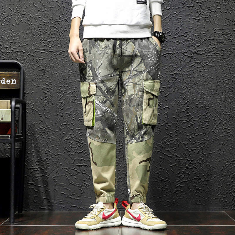 

Men's Pants Cargo Men Camouflage Military Loose Casual Jogger Sweatpant Trousers Streetwear Oversized, Army green1