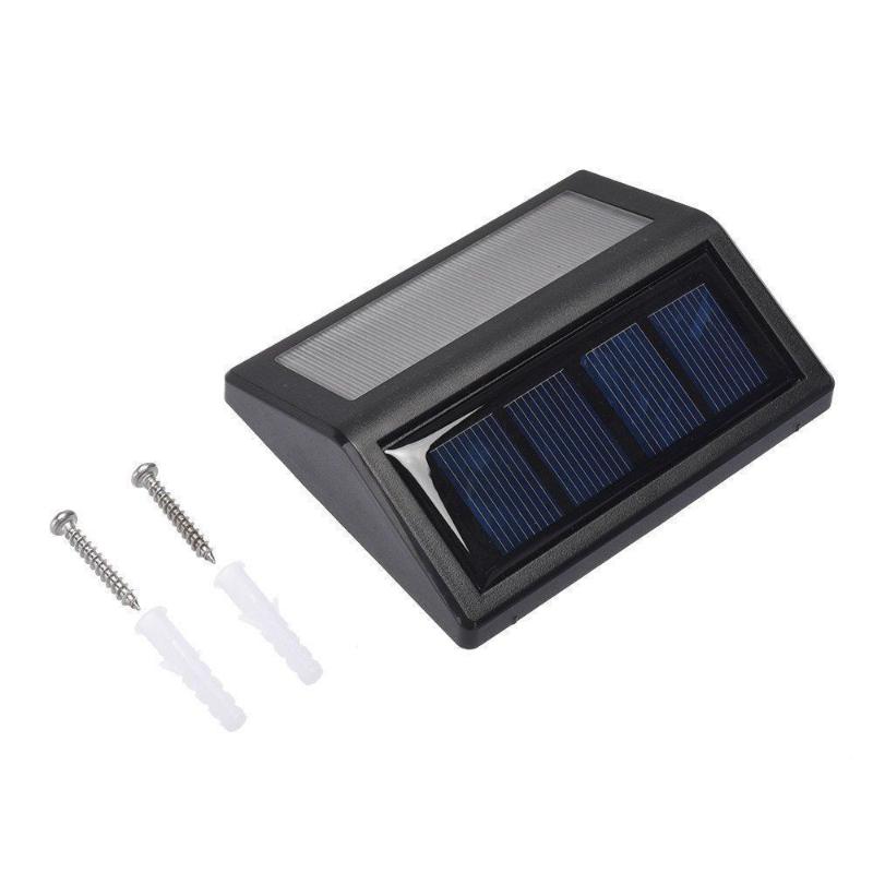 

Outdoor Wall Lamps 6 LED Solar Power Light Sensor Garden Step Stair Deck Lights Lamp